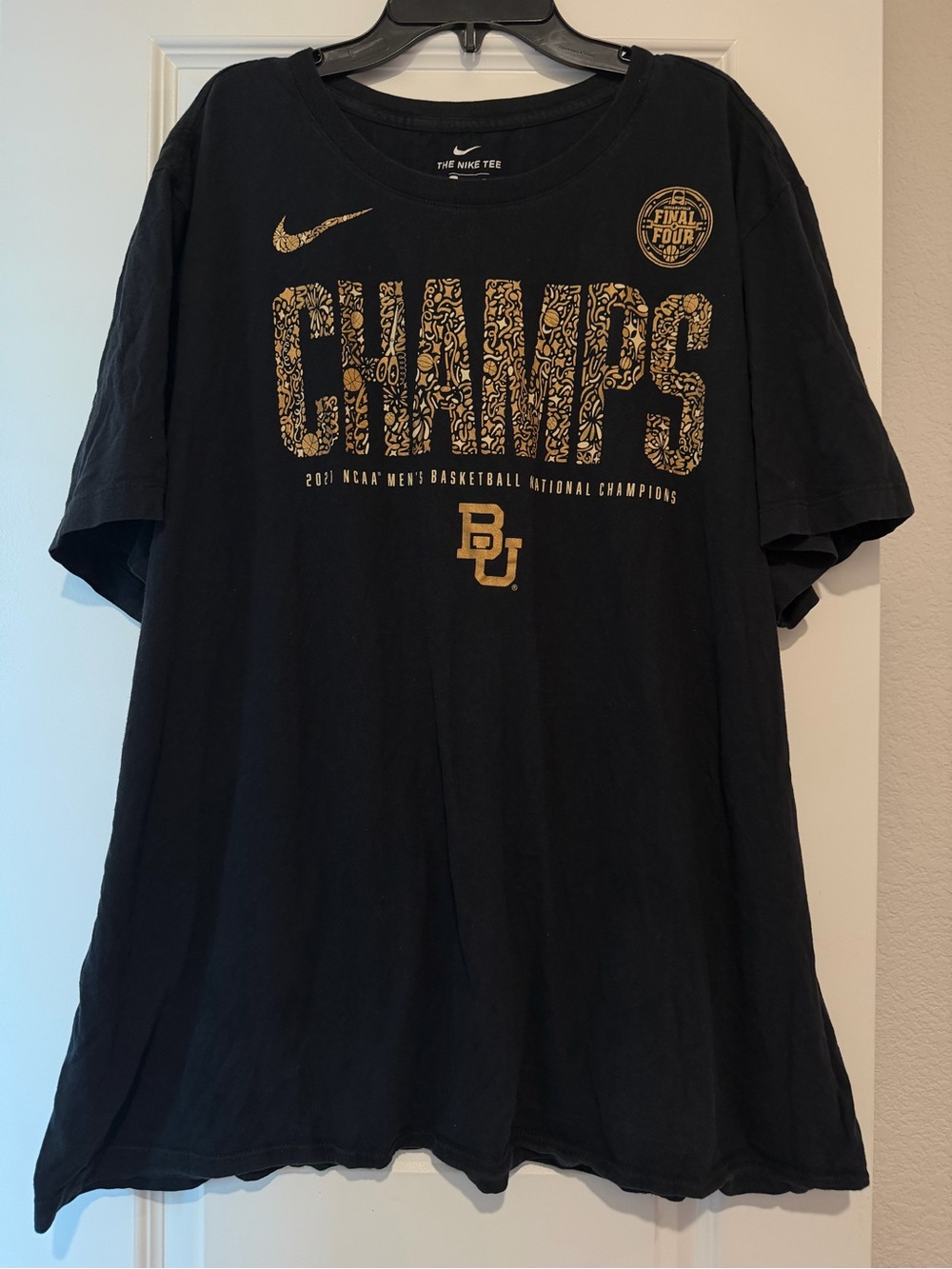 Nike Baylor Bears 2021 NCAA Men’s Basketball Champions Final Four T-Shirt XXL